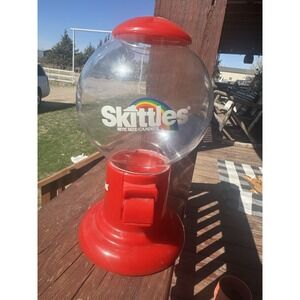 1991 Skittles Candy Dispenser Mars Incorporated Bite Size Candies 9" Tall